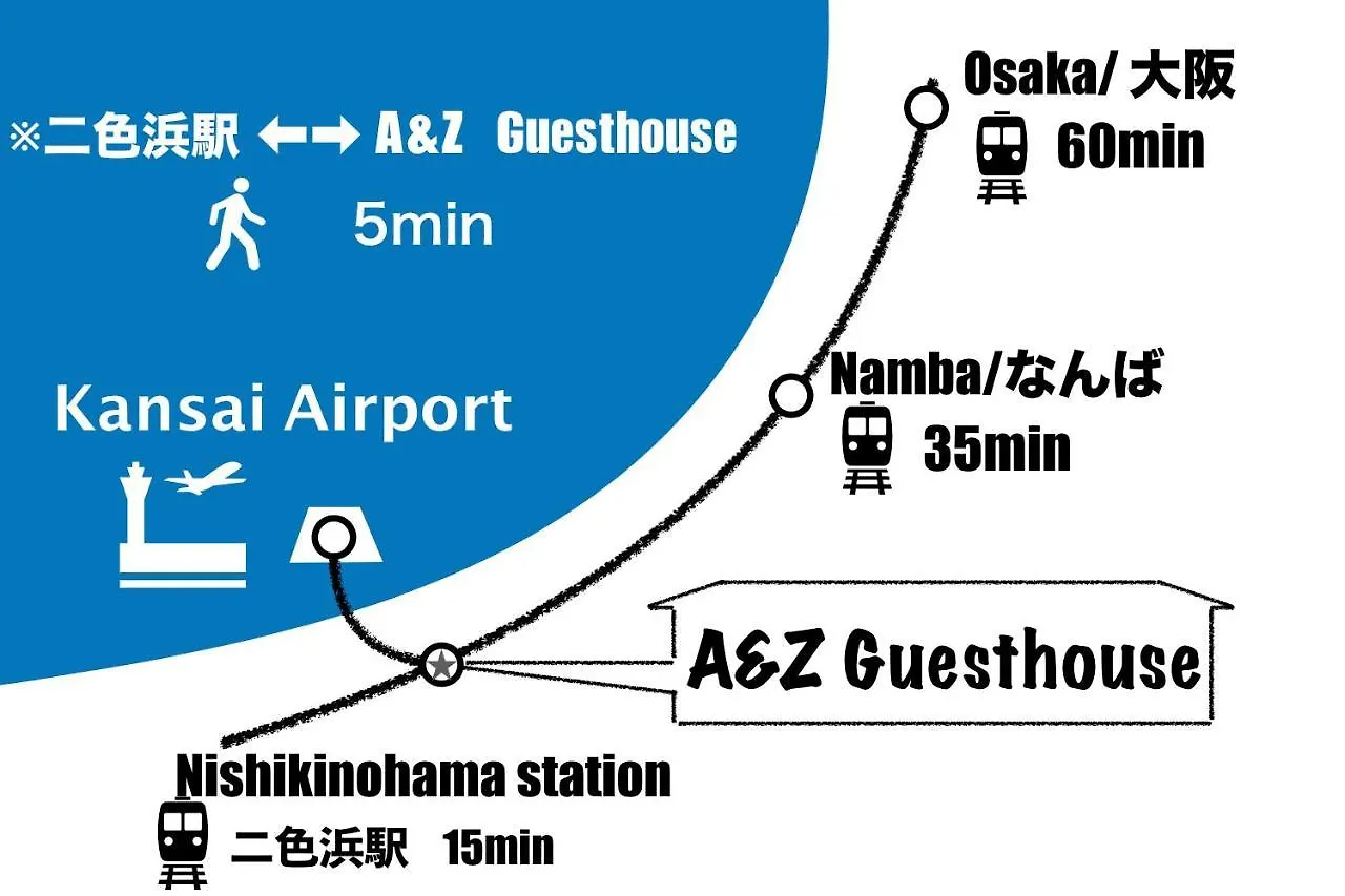 A&Z Guest House Kaizuka Japon